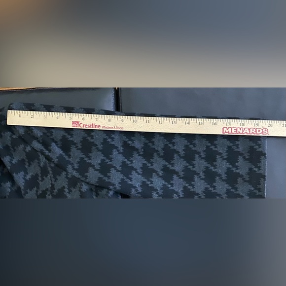 Studio Works Blazer Women’s Large Gray Houndstooth Jacket Buttons Stretchy Knit - Picture 6 of 6